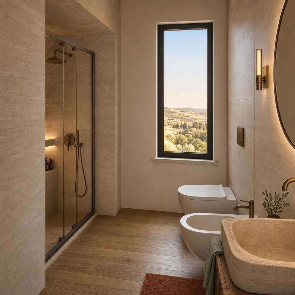 Bagno in pietra naturale