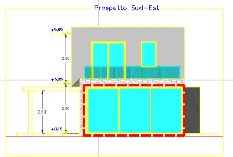 Prospetto di progetto Sud-Est